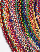 3' 3 x 3' 3 Braided Chindi Round Rug thumbnail