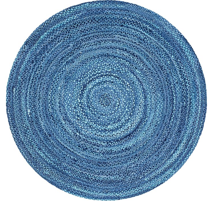 8' x 8' Braided Chindi Round Rug