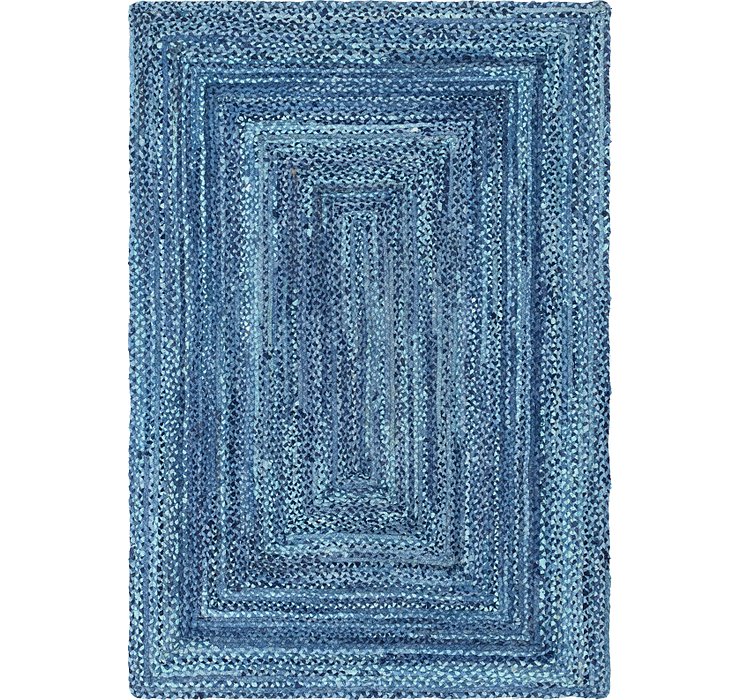 6' x 9' Braided Chindi Rug