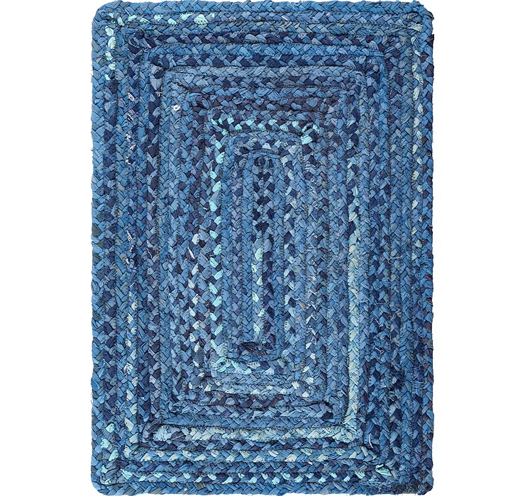 2' x 3' Braided Chindi Rug