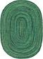 8' x 10' Braided Chindi Oval Rug thumbnail