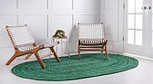 5' x 8' Braided Chindi Oval Rug thumbnail
