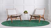 5' x 8' Braided Chindi Oval Rug thumbnail