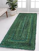 2' 6 x 6' 1 Braided Chindi Runner Rug thumbnail