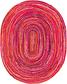 8' x 10' Braided Chindi Oval Rug thumbnail