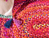 3' 3 x 3' 3 Braided Chindi Round Rug thumbnail