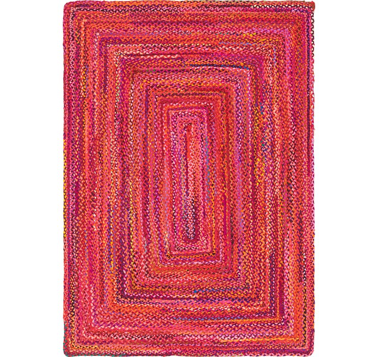 6' x 9' Braided Chindi Rug