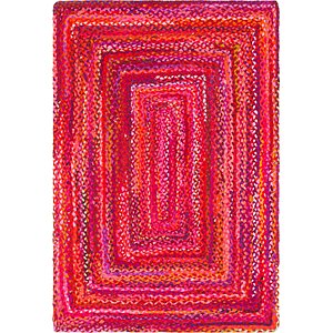 4' x 6' Braided Chindi Rug