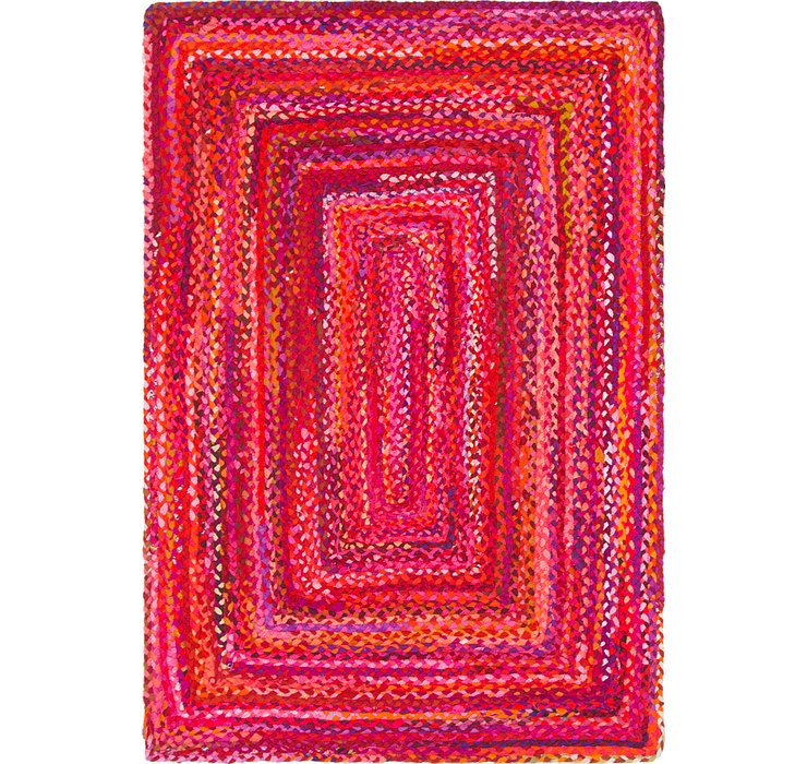 4' x 6' Braided Chindi Rug