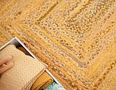 2' 6 x 6' Braided Chindi Runner Rug thumbnail