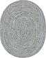 8' x 10' Braided Chindi Oval Rug thumbnail
