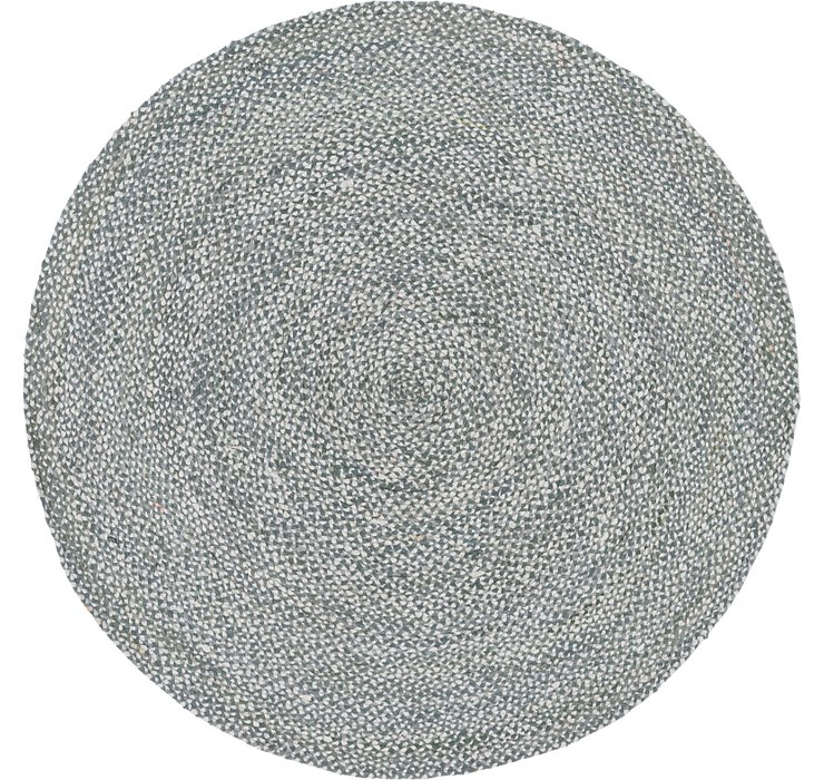 8' x 8' Braided Chindi Round Rug