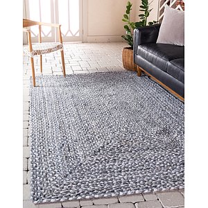Unique Loom 6' x 9' Braided Chindi Rug