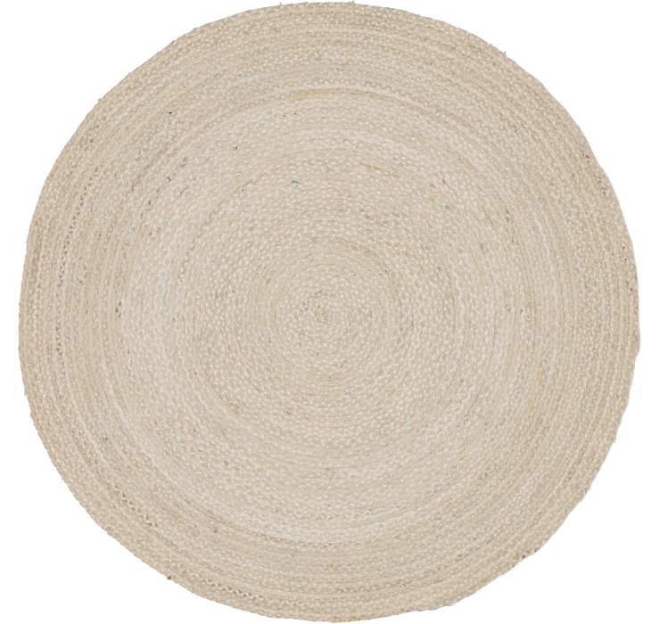 8' x 8' Braided Chindi Round Rug