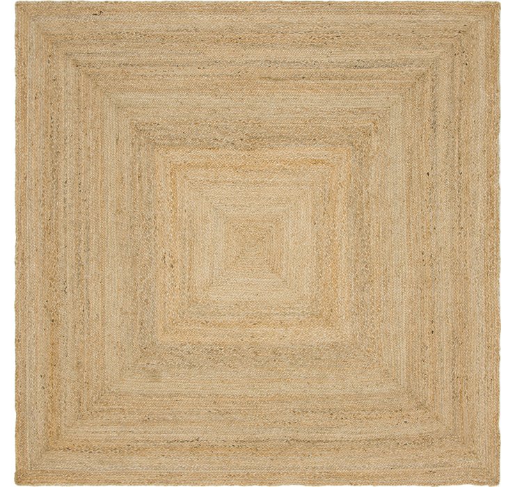 8' x 8' Braided Jute Square Rug