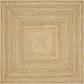 245cm x 245cm Braided Jute Square Rug thumbnail image 1