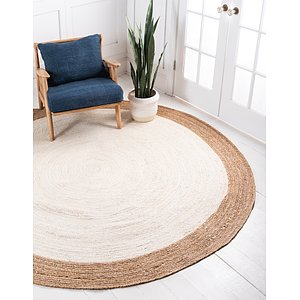 Unique Loom 3' 3 x 3' 3 Braided Jute Round Rug
