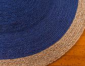 245cm x 305cm Braided Jute Oval Rug thumbnail image 8