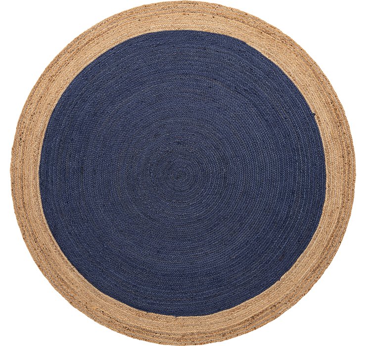 8' x 8' Braided Jute Round Rug