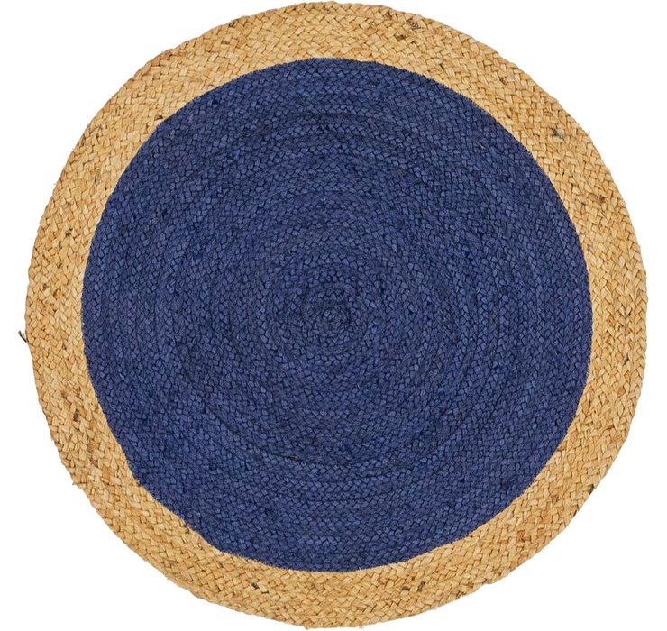 3' 3 x 3' 3 Braided Jute Round Rug