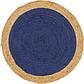 100cm x 100cm Braided Jute Round Rug thumbnail image 1