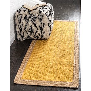 Unique Loom 2' 6 x 6' Braided Jute Runner Rug