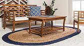 8' x 10' Braided Jute Oval Rug thumbnail