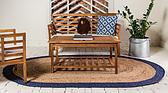 8' x 10' Braided Jute Oval Rug thumbnail