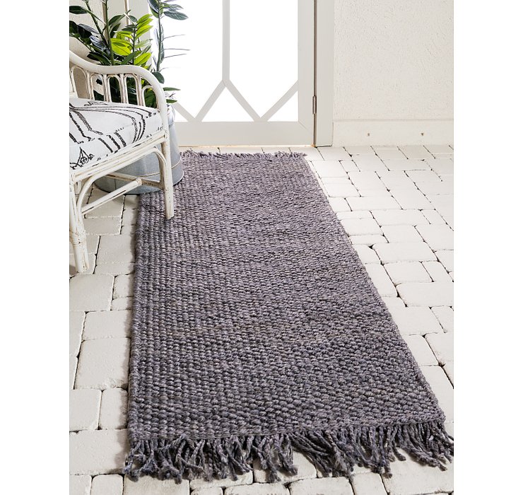 2' 6 x 6' Chunky Jute Runner Rug