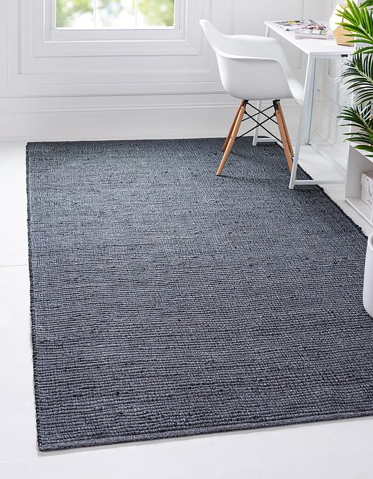 Dark Gray 9 X 12 Metallic Jute Rug Area Rugs Erugs Main Image Of Rug
