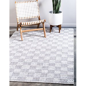 Unique Loom 5' x 8' Chindi Cotton Rug