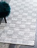 Unique Loom 2' 6 x 6' Chindi Cotton Runner Rug thumbnail image 3