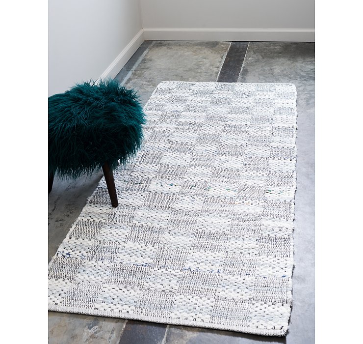 2' 6 x 6' Chindi Cotton Runner Rug