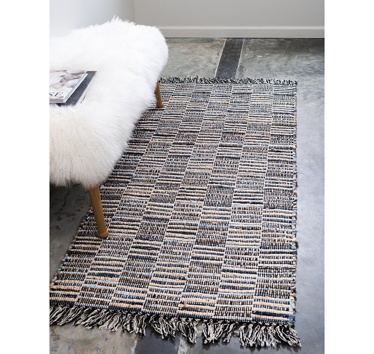 2' 6 x 6' Chindi Jute Runner Rug