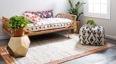 5' x 8' Chindi Jute Rug thumbnail