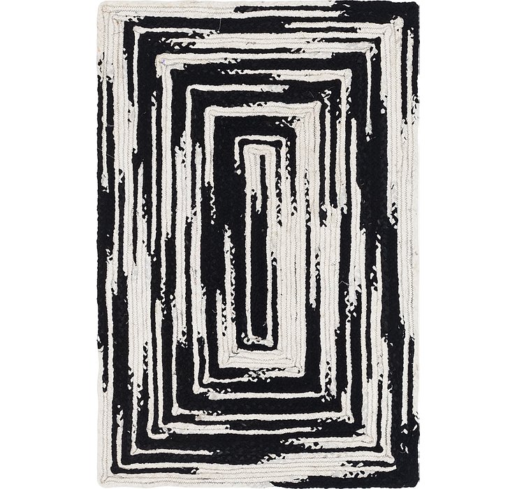 122cm x 183cm Braided Chindi Rug