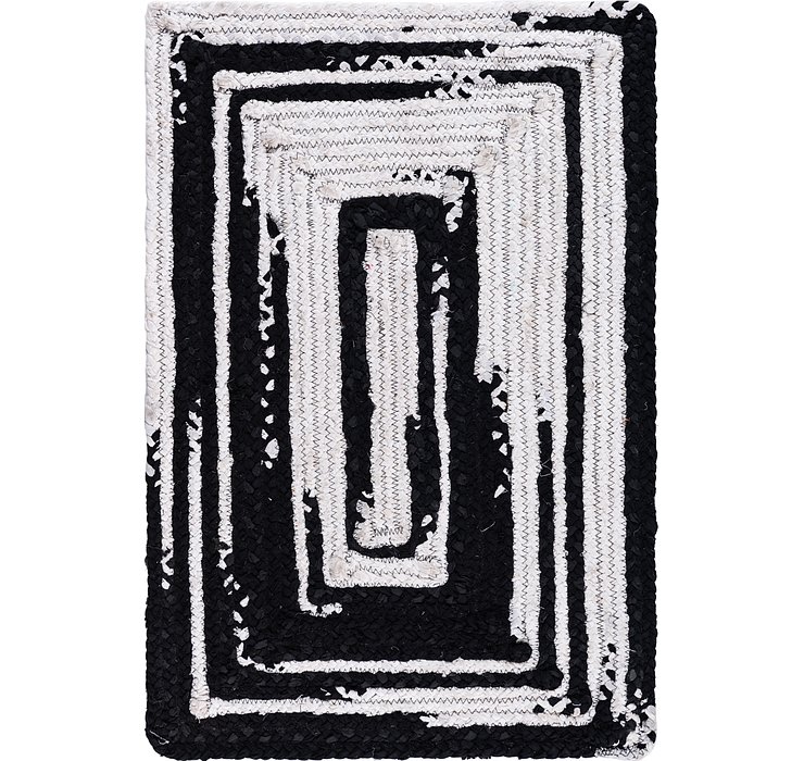 2' x 3' Braided Chindi Rug