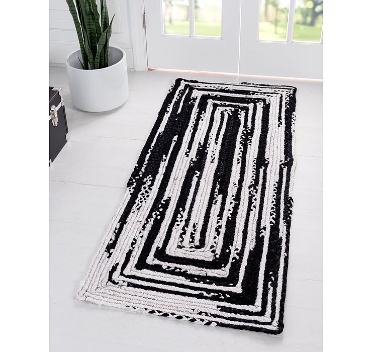 75cm x 183cm Braided Chindi Runner Rug