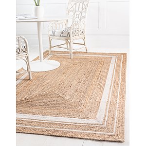 Unique Loom 9' x 12' Braided Jute Rug