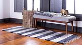 2' 6 x 6' Chindi Rag Runner Rug thumbnail image 2