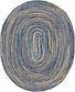 8' x 10' Braided Chindi Oval Rug thumbnail