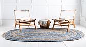 5' x 8' Braided Chindi Oval Rug thumbnail