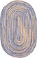 Unique Loom 5' x 8' Braided Chindi Oval Rug thumbnail image 17