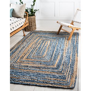 Unique Loom 5' x 8' Braided Chindi Rug