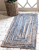 2' 6 x 6' Braided Chindi Runner Rug thumbnail