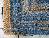 2' 6 x 6' Braided Chindi Runner Rug thumbnail