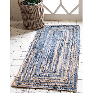 Unique Loom 2' 6 x 6' Braided Chindi Runner Rug