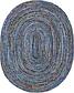 8' x 10' Braided Chindi Oval Rug thumbnail