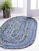 8' x 10' Braided Chindi Oval Rug thumbnail