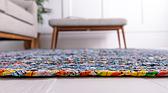 3' 3 x 3' 3 Braided Chindi Round Rug thumbnail